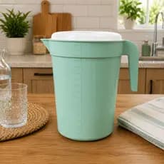 Recipiente /Jarra Plástico 4L Grande com Escala Medidora – Ideal para Uso Diário