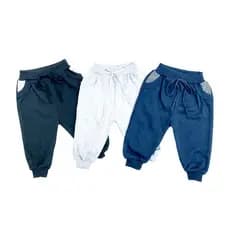 kit 3 calças moletom bebê enxoval menino e menina