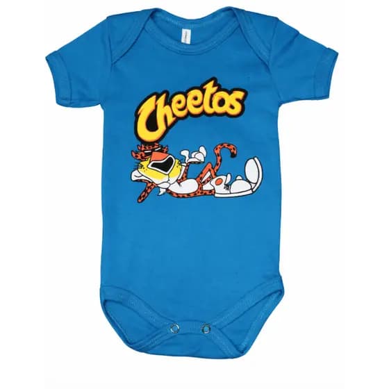 Body Bebê Cheetos Tamanho P Manga Curta Algodão Confortável