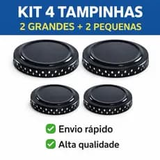 kit 4 Tampinhas Queimador Fogão Atlas/Itatiaia/Coliseum/Ágata/Grécia/Mônaco