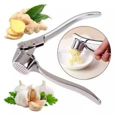 Espremedor de Alho Metálico - Design Sofisticado, Fácil de Limpar, Portátil