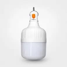 Luminária LED Portátil 30W Inova Recarregável Luz de Emergência Com Gancho Metálico