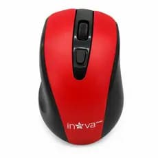 Mouse Óptico Ergonômico Inova KV-8580 Sem Fio Bluetooth Vermelho