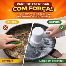 Kit Escova Giratória Multiuso Completo 3 Cabeças USB Recarregável  Limpeza Completo Azulejo Cozinha