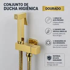 Ducha Higiênica Aço Inoxidável Para Kit Banheiro,G1/2 Com Pulverizador Bidê Montado Na Parede