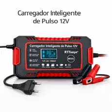 Carregador De Bateria  12v bivolte Inteligente Digital 4ah até 100ah Carro Pickup Jet Ski Motonautica Etc