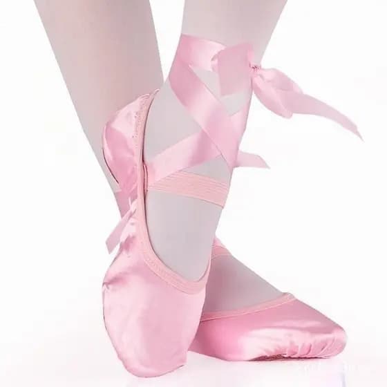 Sapatos de Balé de Algodão da Marca Lecheng, Tira Redonda, Yoga Indoor, Sapatos de Dança Adequados para Meninas