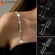 Alças De Sutiã De Strass MIBEAUTY , Alça De Ombro Ajustável Antiderrapante , Decorativa