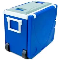Caixa Térmica Premium 32 Litros 3 em 1 Multifuncional C/ Mesa Rodas Carnaval Praia Camping Churrasco