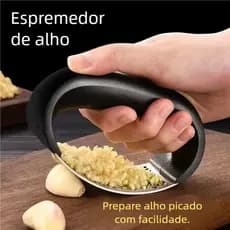 Espremedor de Alho Amassador - Aço Inox e ABS Resistentes, Ideal para Culinária Diária