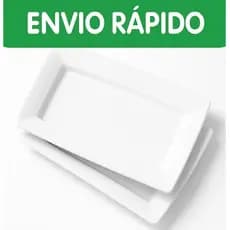 Kit 10 Bandejas Petisqueiras Plástico NÃO TRINCA - RESISTENTE Lanches Porções Espetinho Bar Pasteis