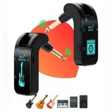 Sistema De Guitarra Sem Fio Recarregável , Receptor Transmissor De Áudio De 8 Canais 2.4 Ghz Para , Baixo