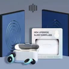 Kit Tampões de Ouvido Silicone Ultra-Macios Protetor Auditivo Dormir e Redução de Ruído