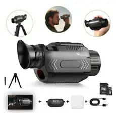 Monocular Infravermelho Digital De Visão Noturna 4K , 68 Mp , Imagem 28X Zoom Telescópio Habilitado Para WiFi Atividades