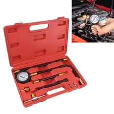 Kit profissional de 11 peças para teste de pressão da bomba injetora de combustível, com faixa de 0 a 100 PSI