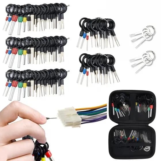 Kit 82 Removedor Extrator De Terminais Conectores Chaves