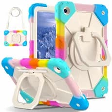 Capa Material anti-queda Para iPad 10th 10.9 (2022) Com Suporte Giratório