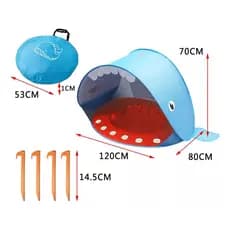 Tenda De Praia Infantil Com Piscina E Sombra Proteção UV FPS 50+