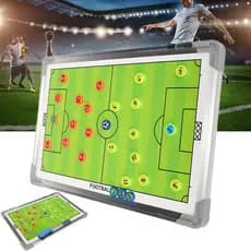 Quadro Tático Magnético Profissional Faces | Alumínio | 27 Imãs + Caneta | Futebol, Basquete e Volei