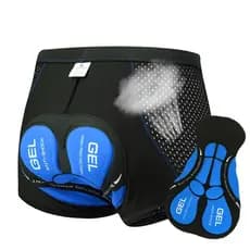 Bermuda de ciclismo masculina respirável com almofadas antichoque de silicone para ciclismo de estrada e de montanha