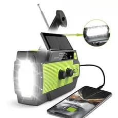 Multifuncional Rádio De Emergência Solar, Rádio De Manivela, Rádio AM/FM Tempo, 40000mAh, sirene SOS