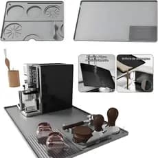 Tapete Silicone Organizador para Máquina de Café Barista Antiderrapante
