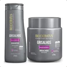 Kit Desamarelador Bio Extratus Grisalhos - Shampoo E Máscara