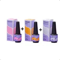 Kit Preparadores De Unha Vòlia - Primer Adesivador + Ácido + Desidratador Original