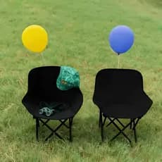 Cadeira Lua Dobrável Portátil para Camping Praia, Pesca, Piquenique e Jardim