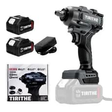 Chave de Impacto Sem Fio Brushless 48V 500Nm Portátil Inclui 2 Baterias