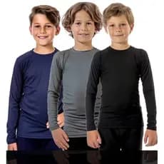 Camisetas Manga Longa UV Infantil Meninas e Meninos Proteção Solar Conforto 4 ao 14