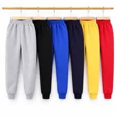 Kit 5 Calça Moletom Infantil Apeluciada, com Punho 1 a 12 anos