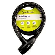 Cadeado Aço Reforçado Elleven 120cm x 25mm para Bicicleta e Moto Chave Trava Segurança Antifurto