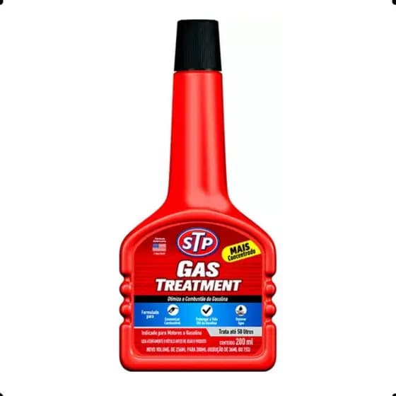 Aditivo STP Gas Treatment para Gasolina Limpeza do Sistema Combustível Tratamento Motor