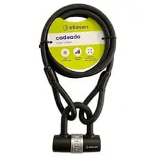 Cadeado U-Lock Elleven para Bike e Moto 1,5mx12mm Preto com Chave Trava Segurança Antifurto