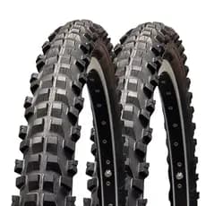 Par de Pneus Vee Rubber Stout Aro 26 x 2.30 MTB 2 Unidades Cravo Alto Bike Trilha Downhill Freeride