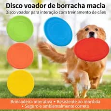 Frisbee Disco Brinquedo para Pets Cão Cachorro Ar Livre Parque