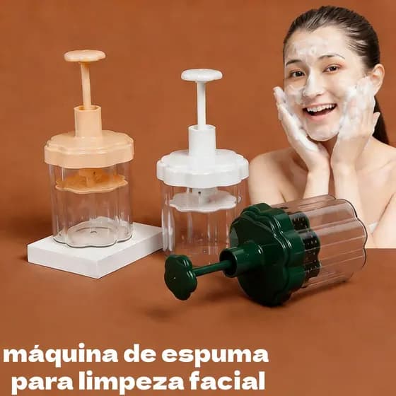 Mini Frasco Pump Espumador Transparente Portátil para Espuma em Limpeza Facial Skin Care