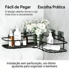 Prateleiras Suporte Com Alto Adesivos Para Parede Banheiro Cozinha lavanderia Shampoo E Sabonete