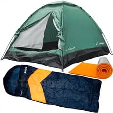 Kit Barraca Tribo 4 Pessoas Summer + Saco de Dormir Canyon + Isolante Tèrmico