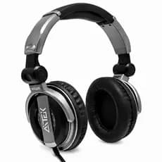 Headset DJ Profissional 57mm 64Ω Cabo 3m OFC Fone Estúdio Áudio Hi-Fi Plug 3.5mm P2 Adaptador 6.3mm