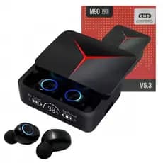 Fone de Ouvido Intra Auricular Bluetooth com Case de Carregamento Deslizante LED Altomex M90 PRO
