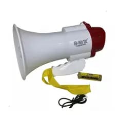 Megafone Profissional Recarregavel Amplificador Voz Sirene