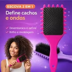 Escova finalizadora para todos os tipos de cabelo, é a solução perfeita para quem não tem tempo
