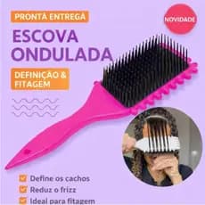 Escova finalizadora para cabelos cacheados e crespo