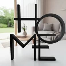 Escultura Palavra Decorativa HOME Estilo Moderno Sala Escritório Decoração De Interiores Aparador