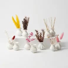 Kit 10 Mini Vasinhos Enfeite Para Decoração Casa Escritório Criativo Mesa Estante Moderna Minimalista Mini 6 Cm