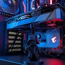 SUPORTE PARA PLACA DE VIDEO NVIDIA AMD DARTH VADER AJUSTÁVEL ALTURA MAXIMA 10CM ALTURA MINIMA 5CM