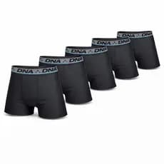 Kit 5 Cuecas Boxer Microfibra Poliéster DNA Cores Únicas Forro 100% Algodão