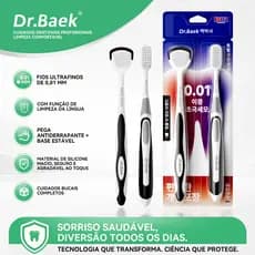 Dr.Baek Escova de Dente + Raspador de Língua Kit Higiene Bucal